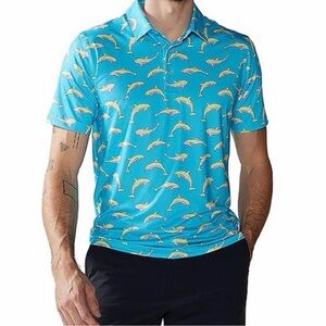 Chubbies Flying Dolphin Print Polo